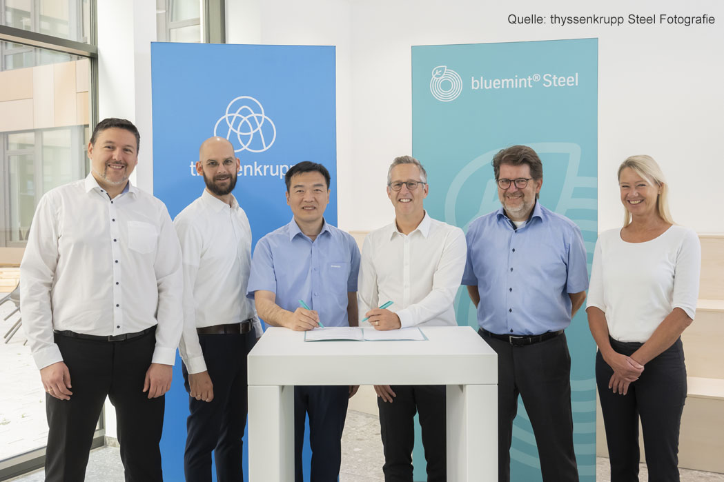 Signing letter of MoU thyssenkrupp Steel and Baosteel Tailored Blanks